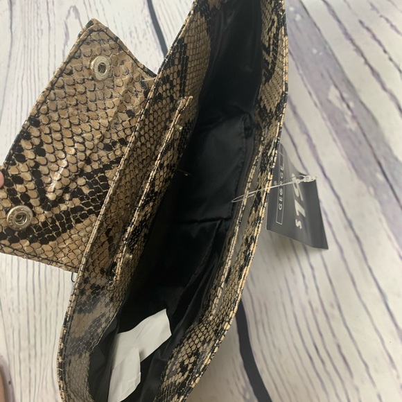 George Snakeprint PVC Clutch - Picture 3 of 5